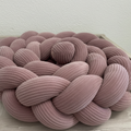 Kuschelig weiche Fleececord Knotenschlangen – Geflochtene Bettschlangen Konfigurator – nach Wunsch