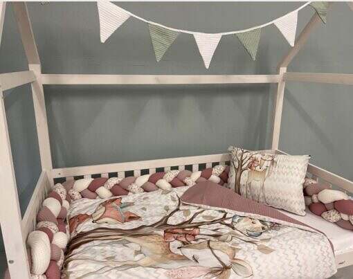 Boho-Waldtiere – Bettwäsche – Set – nach Wunsch gefertigt – Farben nach Wunsch – Waldtiere – verschiedene Größen