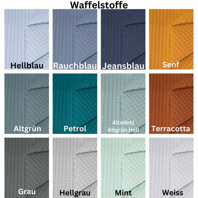 Babydecke Waffelstoff – Personalisiert – Blumenstickerei