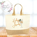 Tasche / Strandtasche / Shoppingbag / Aperitivstickerei / Jute Shopper