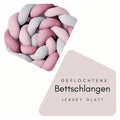Geflochtene Bettschlangen – Jersey (glatter Stoff) – Konfigurator – nach Wunsch