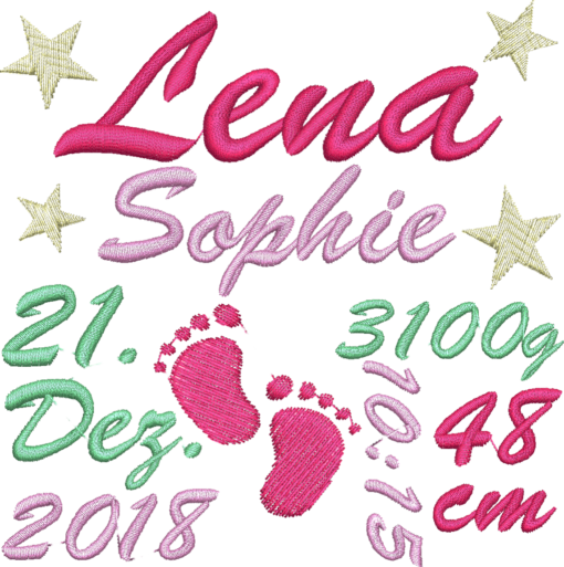 Harlequin Elch pink - Janines Fadenzauber 