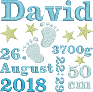 Harlequin Elch blau - Janines Fadenzauber 