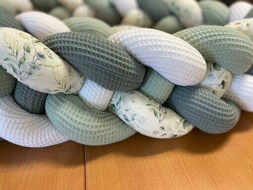 Handgefertigte 4fach-geflochtene Knotenschlangen - Geflochtene Bettschlangen Konfigurator - nach Wunsch