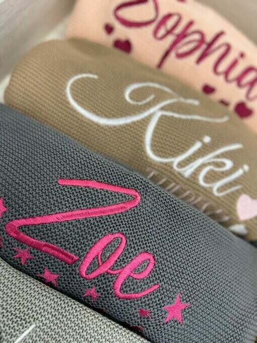 Strickdecke / Babydecke Personalisiert 100% Baumwolle