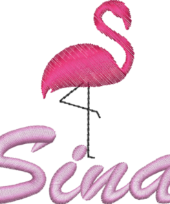 Flamingo mit Name