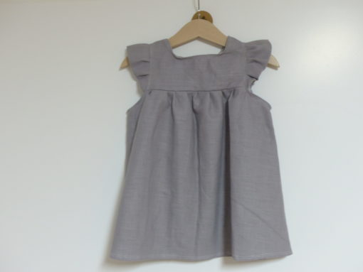 Leinen Kleid grau 1