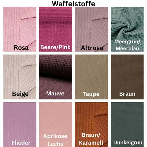 Babydecke Waffelstoff - Personalisiert - Blumenstickerei 2