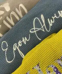 Strickdecke / Babydecke Personalisiert 100% Baumwolle 6